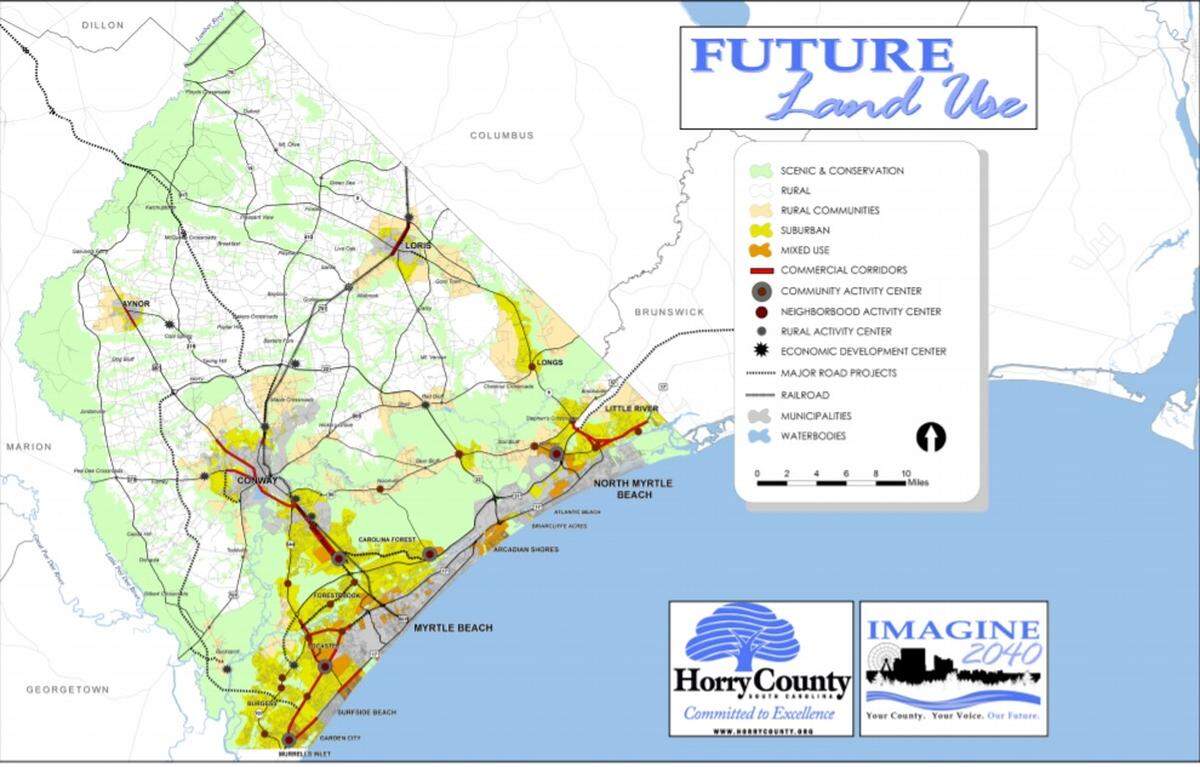 The Land Use Map will control what kinds of development are appropriate for each area.