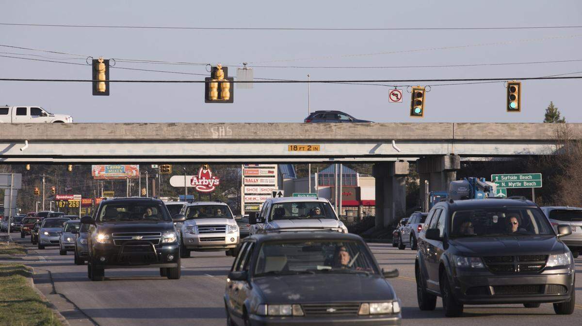 U.S. 17 Bypass at S.C. 544 was the most dangerous intersection from 2018 to 2020 according to SCDPS data. File photo
