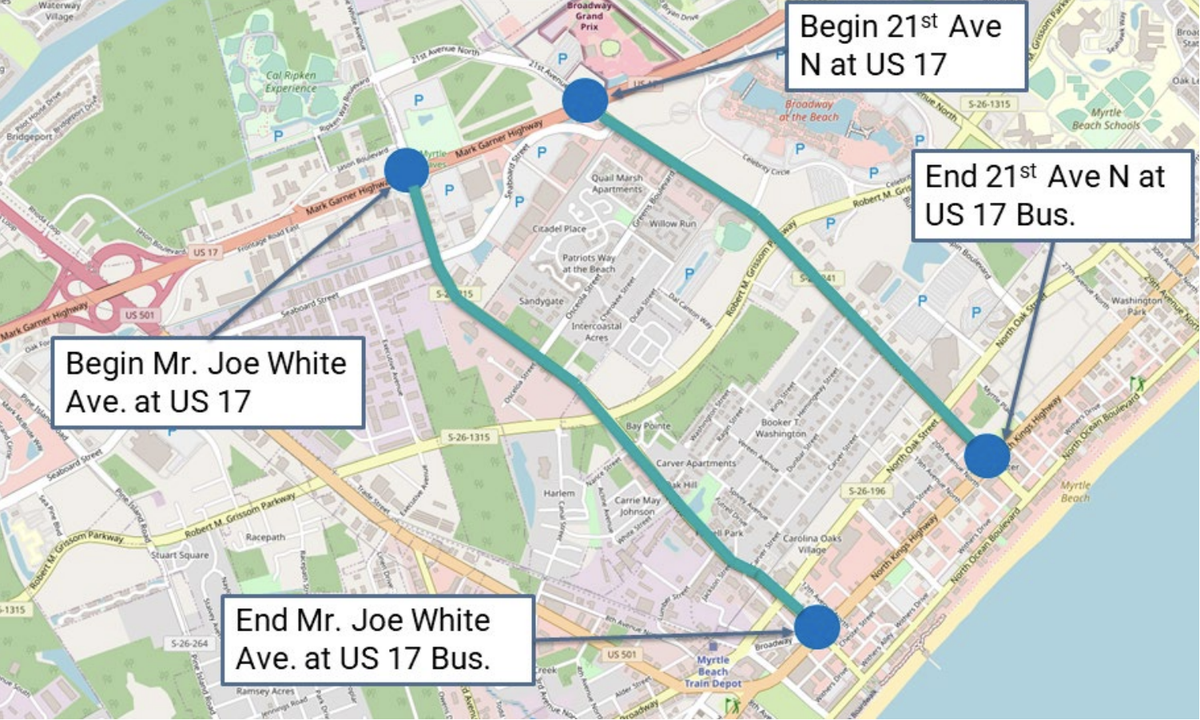 The $3 million safety overhaul of Mr. Joe White Avenue and 21st Avenue North will begin construction in the Fall of 2023.