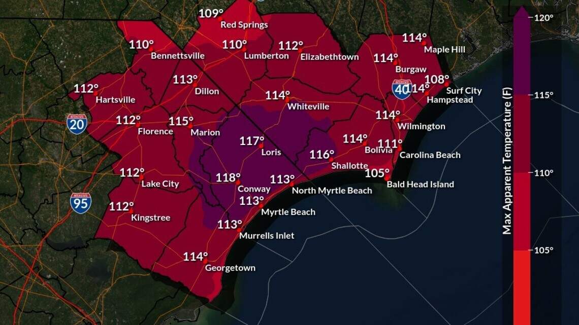 7th day of heat-related alerts in Horry County. When will temps return to normal?