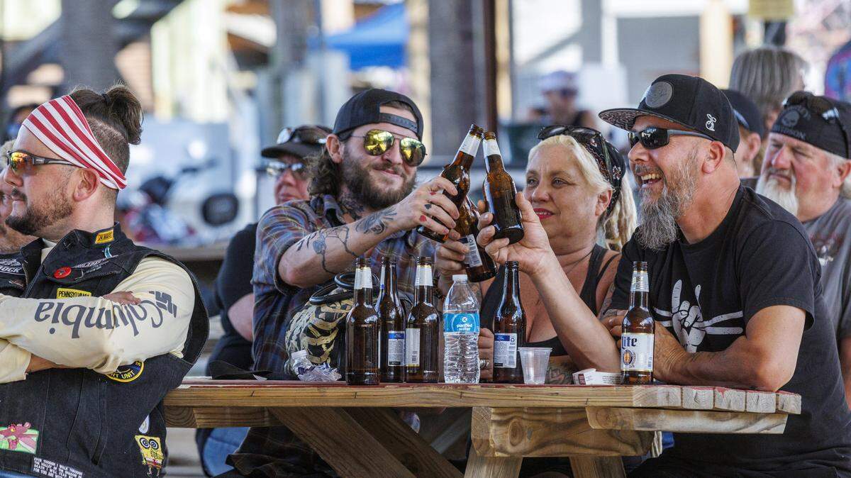 Bikers roared into the Murrells Inlet area on Thursday evening for the 2026 Spring Rally. Myrtle Beach’s bike week runs from May 8 through May 17 with thousands of motorcycle enthusiasts visiting Grand Strand biker bars for live music, vendors and entertainment. May 14, 2026.