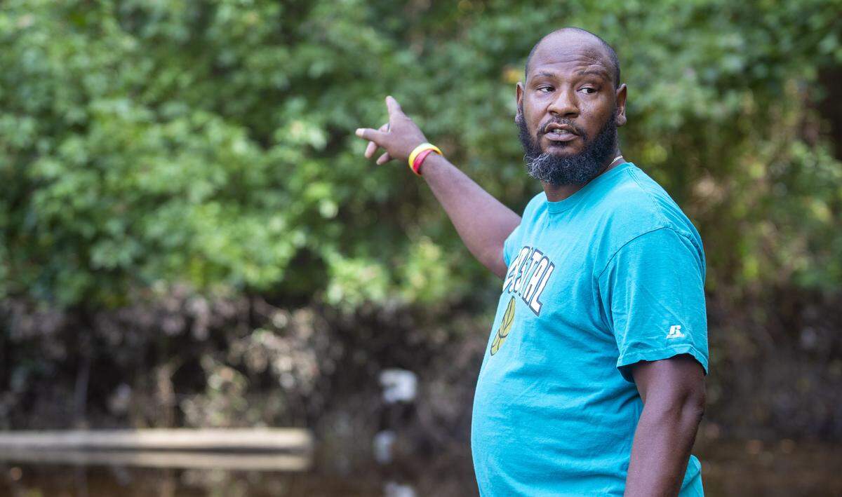 Longs resident Doug Pratt talks about the damage his home suffered after the flooding from Hurricane Florence.
