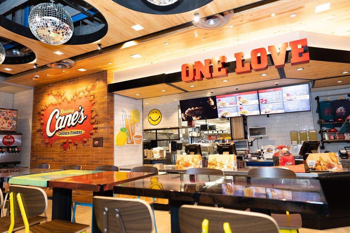 Raising Cane’s operates five South Carolina restaurants.