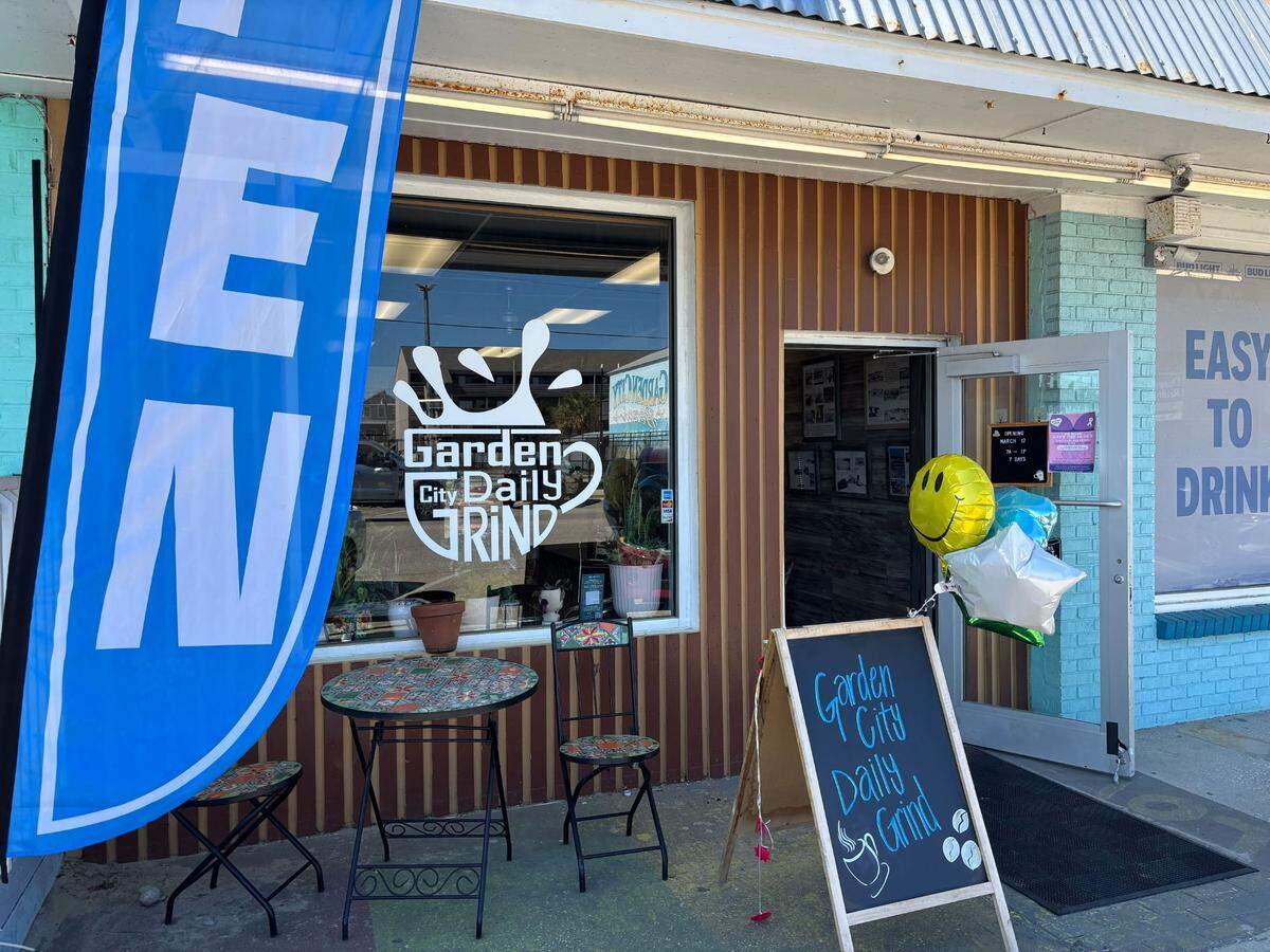 Mary Maestas bought and reopened the Garden City Daily Grind in the Myrtle Beach area. She serves coffee, tea and pastries and sells local art.