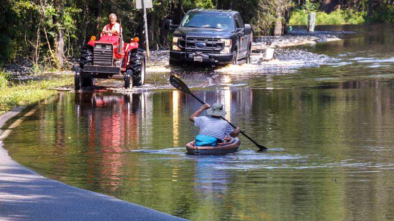 Photos: Waccamaw reaches major flood stage at Conway