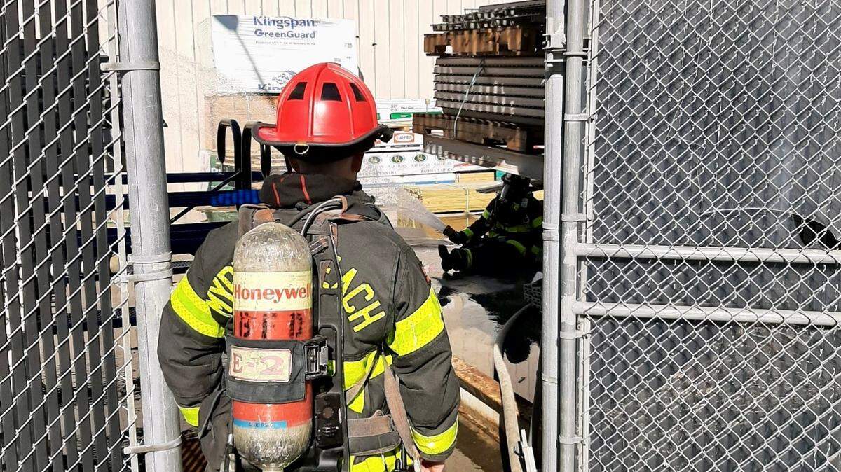 The Myrtle Beach Fire Department responded to a gas leak at a Lowes Home Improvement store on Seaboard Street on Jan. 24, 2022.