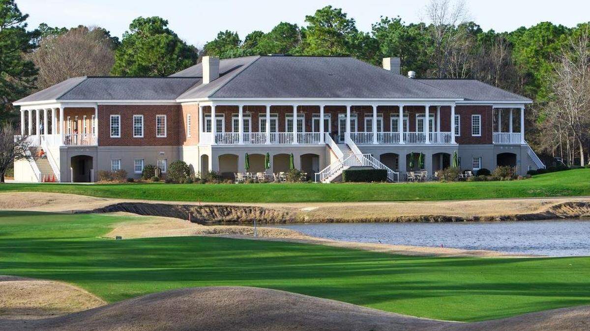 Hole 18 hugs the lake and finishes in front of the clubhouse at Prestwick Country Club in Surfside Beach Thursday, January 26, 2017.