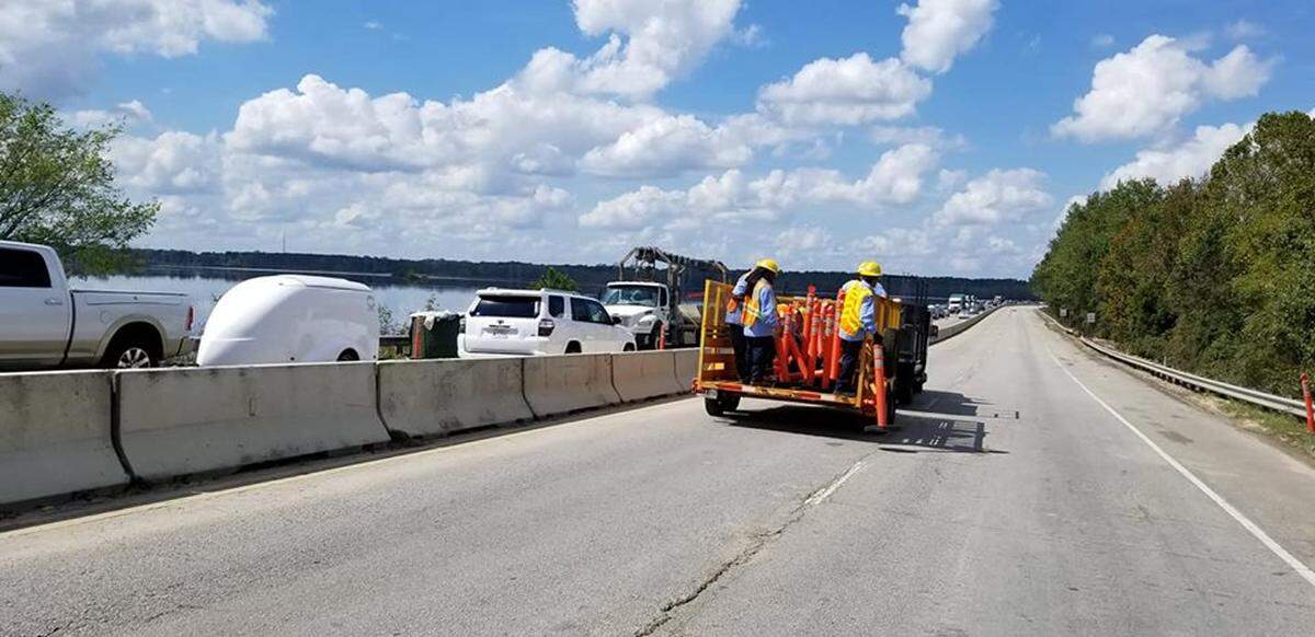 A look at U.S. 501 at Lake Busbee.