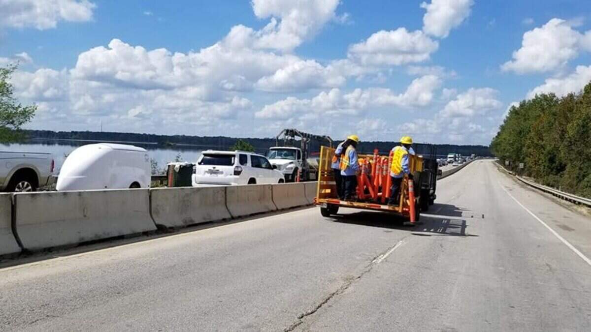 A look at U.S. 501 at Lake Busbee.