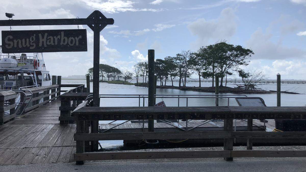 On Tuesday, the goats were moved to a farm off of S.C. 707 to prepare for incoming Hurricane Florence.