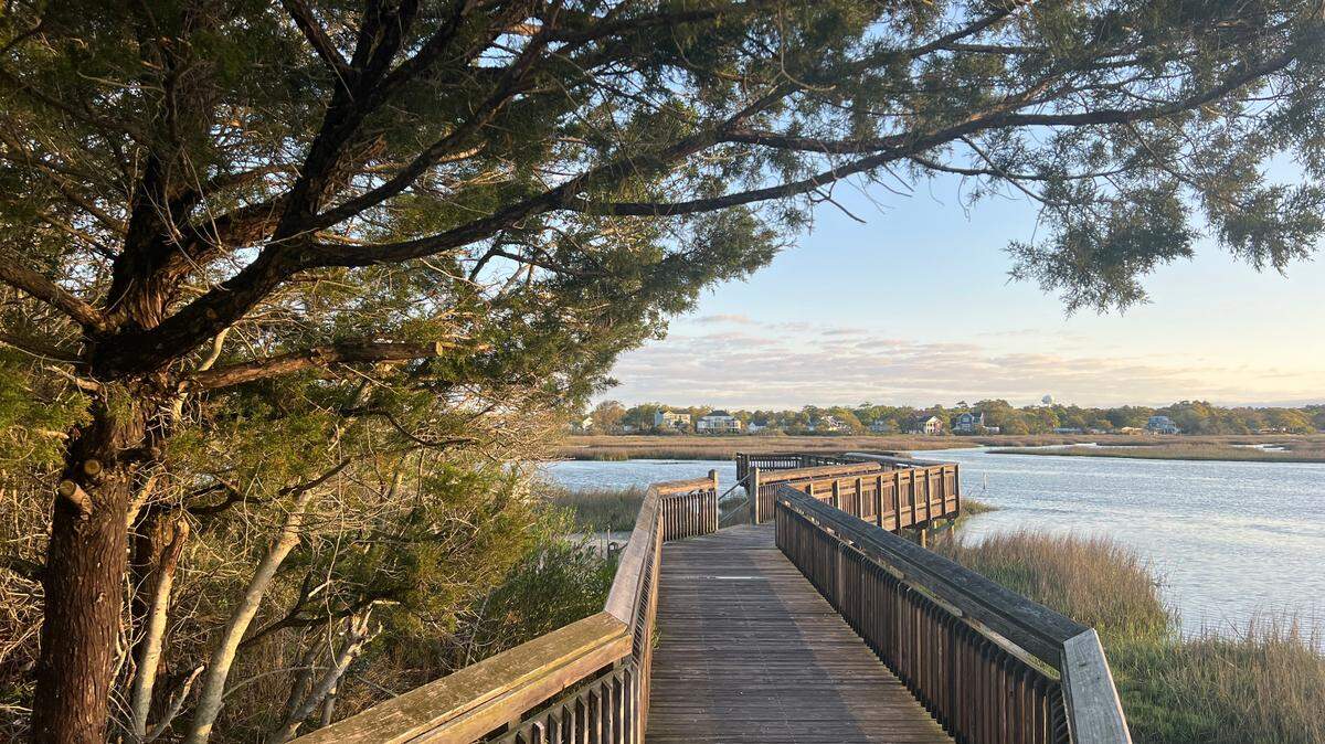 The City of North Myrtle Beach owns a small section of marshland along Hog Inlet in Cherry Grove providing a public walkway at the Burgess Coastal Preserve off Duffy Street. April 8, 2025.