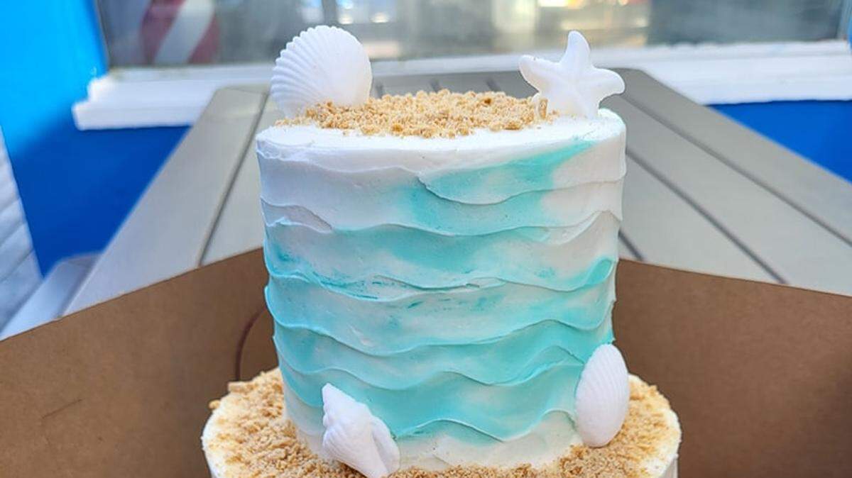 A cake made by the owners of Sweet Girlz Cafe & Bakery. The new location is set to open in North Myrtle Beach in October 2023.