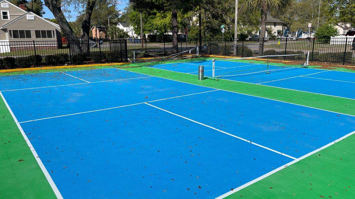 Bistro B is a new restaurant set to open in downtown Myrtle Beach, SC, after work on the eatery started in June 2023. Bistro B will have pickleball courts beside a bar.