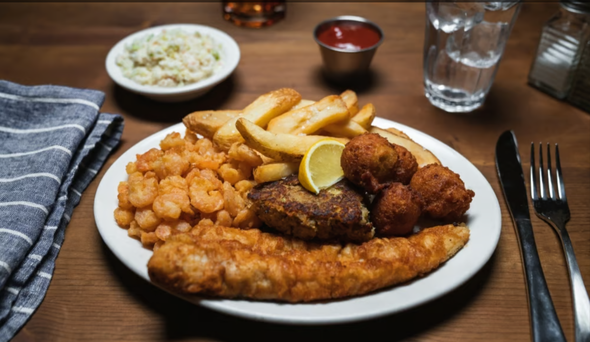 A plate of seafood from K&W Cafeteria. Sun News readers voted this Southern chain the most-missed restaurant in the Myrtle Beach area. Screenshot from K&W Cafeterias’ website. Nov. 1, 2023.