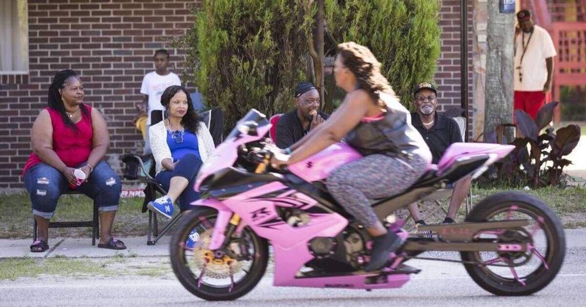 Atlantic Beach Bikefest gets underway on Friday afternoon with bikers streaming into the Grand Strand's historical black beach. Families camp in the surrounding neighborhood watching the traffic and vendors sell their wares on the streets. Friday, May 25, 2018. -