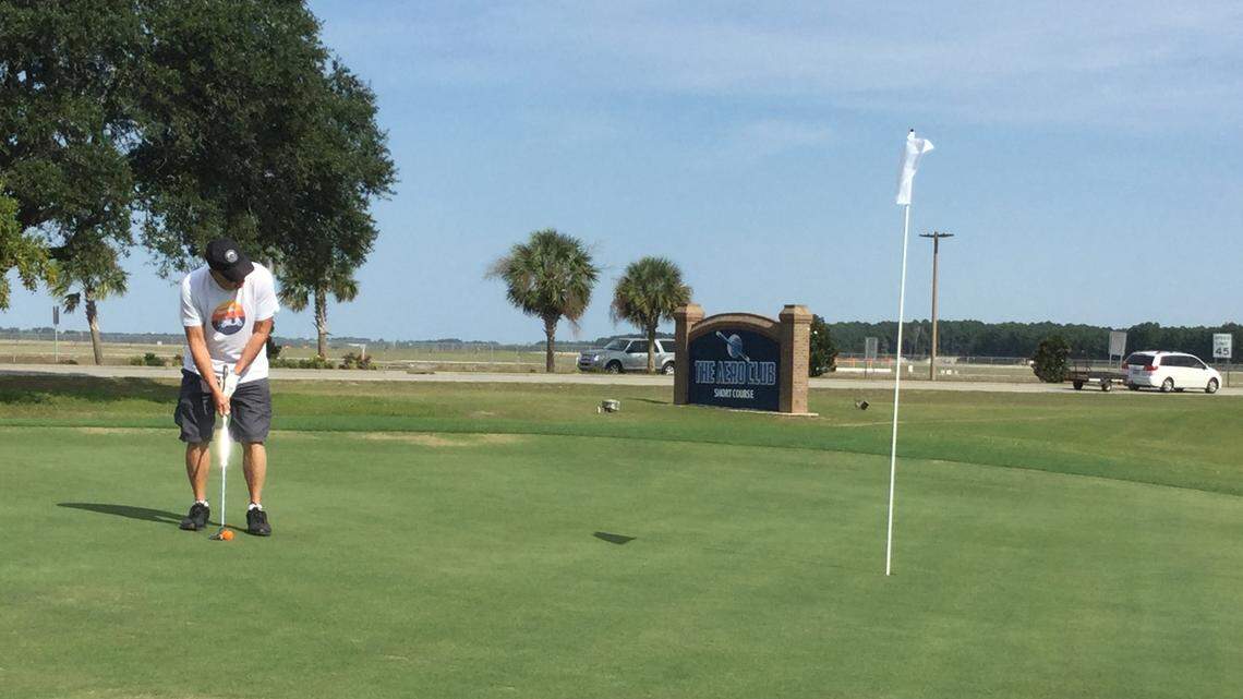 Lights, music, swing: A unique golf facility opens in Myrtle Beach