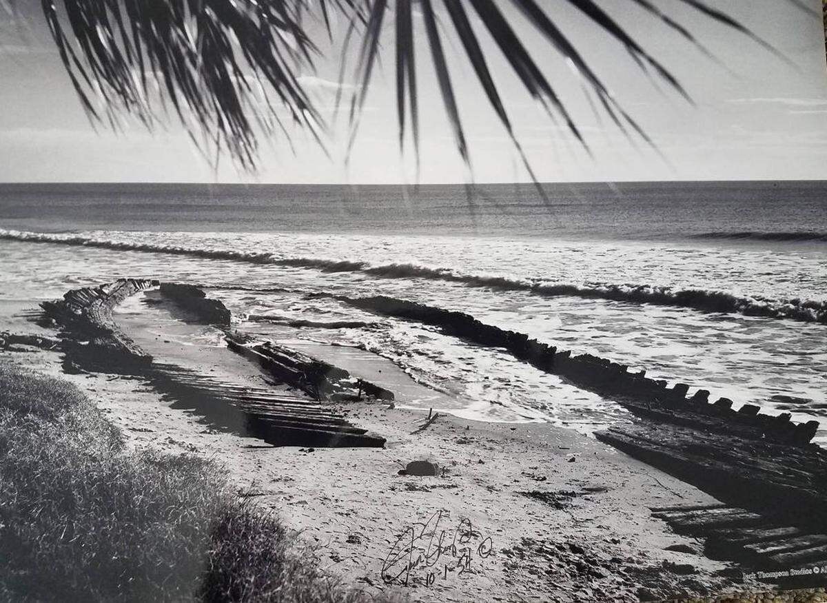 According to a post on the Myrtle Beach City Government Facebook page, in 1893 the ship encountered a hurricane just off the coast of Myrtle Beach, leaving it to burn down to the water. The hull from the ship then drifted onto the beach where it remained for nearly a century.