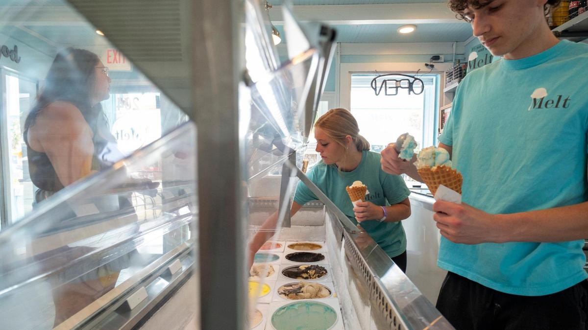 Melt, an ice cream shop on Main Street in North Myrtle Beach, S.C., won the The Sun New’s 2023 reader poll for best ice cream shop in the Myrtle Beach area. June 29, 2023.