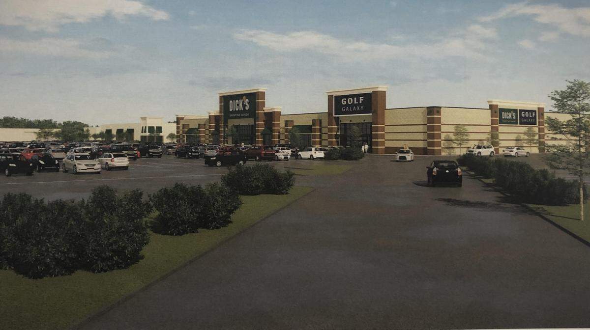 Conceptual Design to expand Dick’s Sporting Goods at the Coastal Grand Mall into a dual sporting complex with Golf Galaxy.