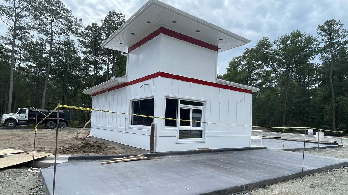 New gas station with drive-through window opening along SC 90 in Conway