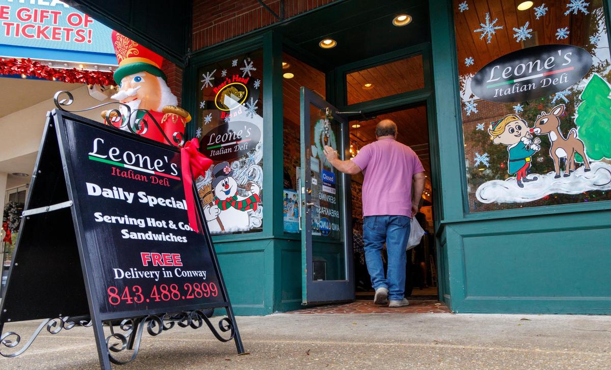 Leone’s Italian Deli in downtown Conway, S.C. plans to open a new restaurant with a dinner menu across Main Street from its current location. Dec. 9, 2024.