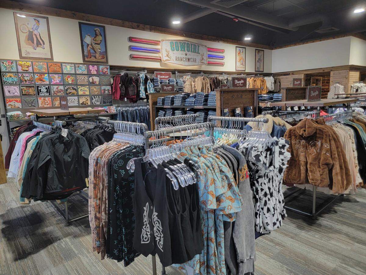 The store also offers western and work wear for adults and kids.