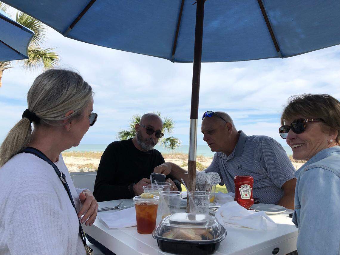 Myrtle Beach residents invited visitors from Pennsylvania to the Sea Captain’s House patio. Sea Captain’s House in Myrtle Beach was named the South Carolina restaurant with the best view. March 6, 2023.
