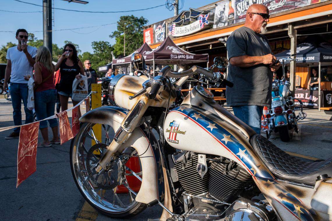 The Myrtle Beach Bike Week 2023 Spring Rally officially started May 12 with riders cruising into popular venues across the Grand Strand area. The event, which is expected to bring more than 30,000 bikers, runs through May 21, 2023. May 12, 2023.