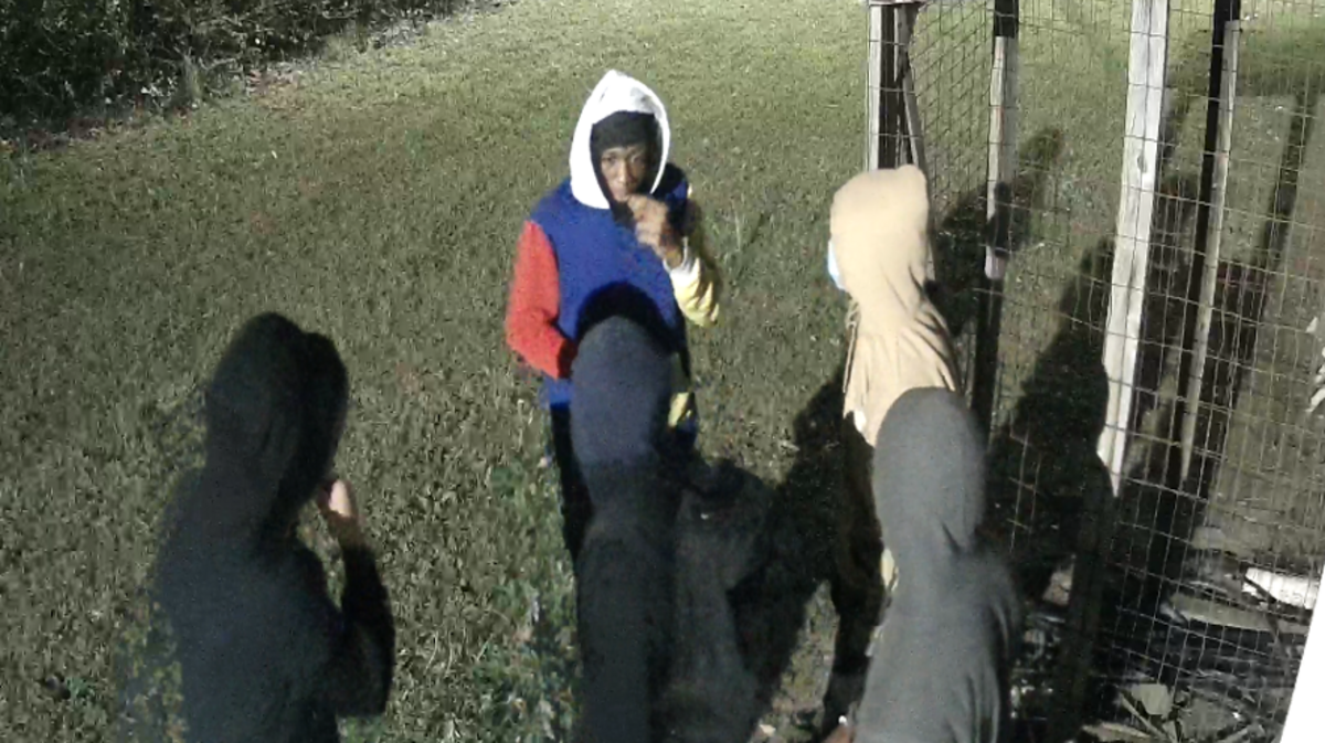 Security footage shows different individuals who are suspects in a Conway burglary that occurred at D & S Handimart.