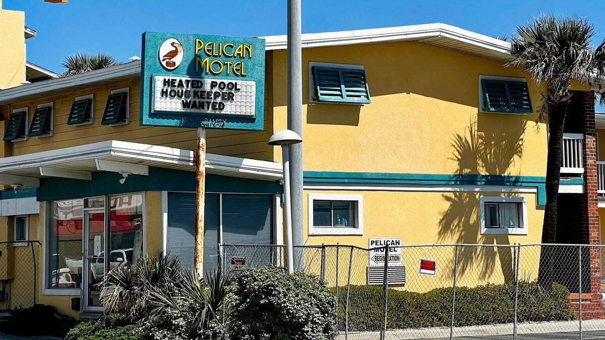 The Pelican Motel, in operation for nearly 60 years in the Cherry Grove community of North Myrtle Beach was sold last June for $5.4 million and is now closed off by a chainlink fence. A motel website says the building is under renovation. April 12, 2023.
