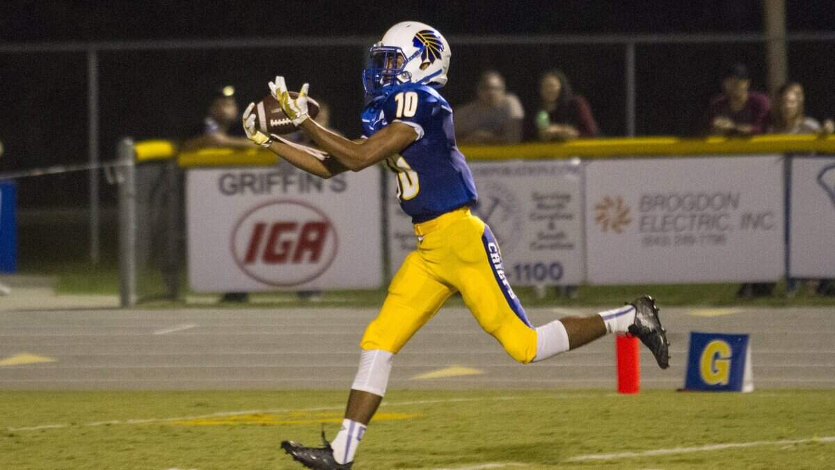 North Myrtle Beach’s Tyron Stockdale had 968 receiving yards and 11 touchdowns last season.
