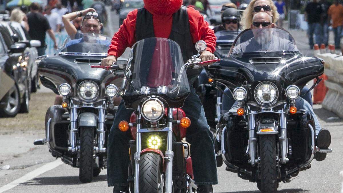 The Myrtle Beach Bike Week Spring Rally continues on Saturday with Bikers flooding Murrells Inlet venues. May, 21 2016.