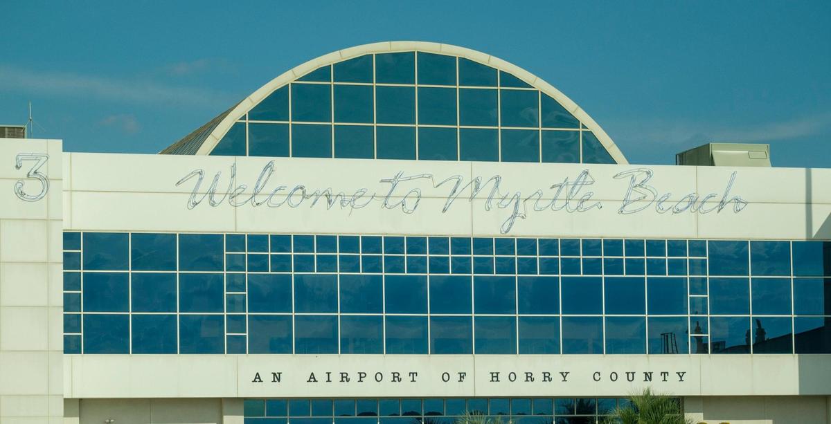 The gate side of the Myrtle Beach International Airport (MYR.) Oct. 14, 2021.