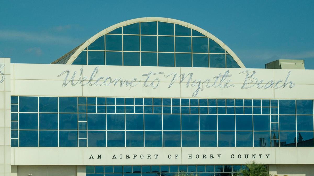 The gate side of the Myrtle Beach International Airport (MYR.) Oct. 14, 2021.