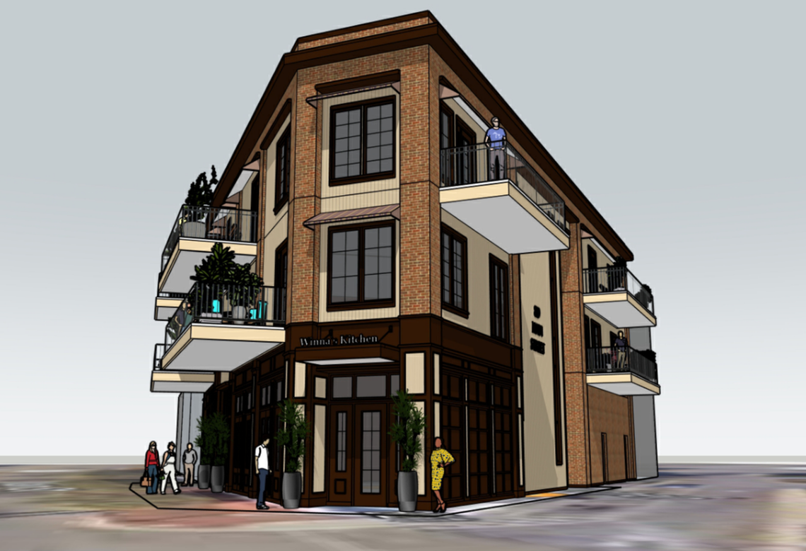 Doyle Architecture renderings show proposed plans for 819 Main St.