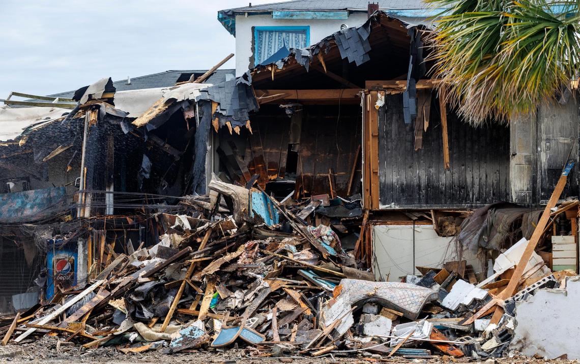 The Coral Sands Motel near Third Avenue North in Myrtle Beach, SC is being demolished. Monday, May 19, 2025.
