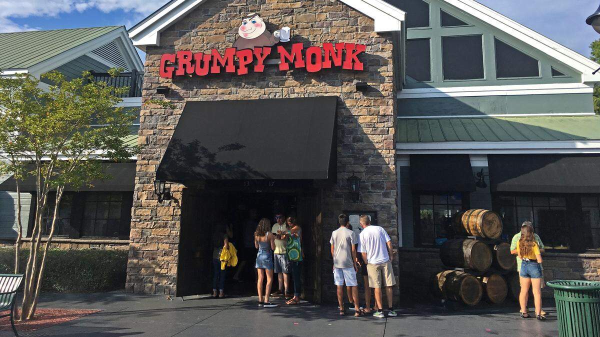 The Grumpy Monk at Broadway at the Beach.