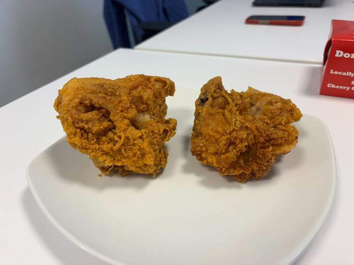 Publix fried chicken was the best out of the four grocery store options I tried. The seasoning was superb, making it easy to rank it first.