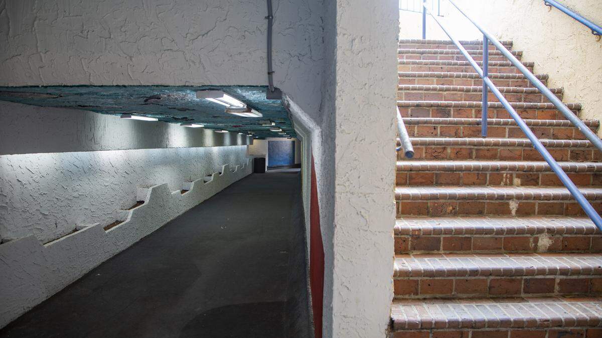 The Sea Mist tunnel, which runs underneath Ocean Boulevard at the corner of 13th Avenue South and Ocean Boulevard. The tunnel is now closed off with plywood boards.