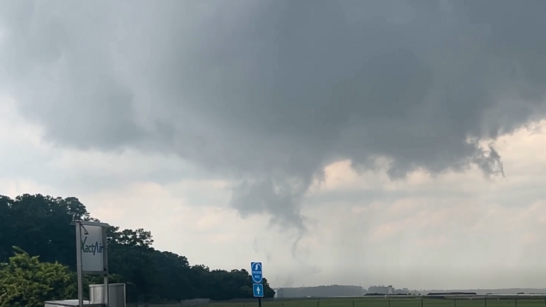 Did a tornado touch down in Myrtle Beach as severe storms swept through area?