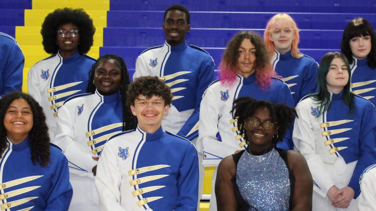 Sean Herd, front row center, was one of several senior members of the Loris High School band for 2024. The 17-year-old was killed Friday, Aug. 2, 2024, in a head-on collision while driving home from band camp.