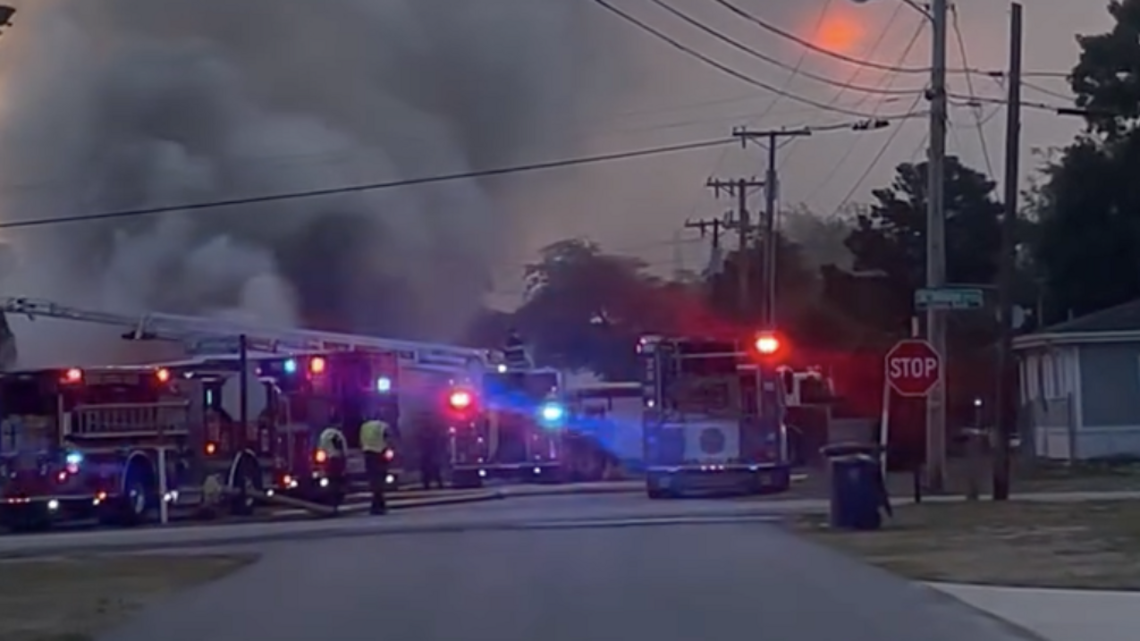 One pet dies in North Myrtle Beach fire involving motor home, several vehicles