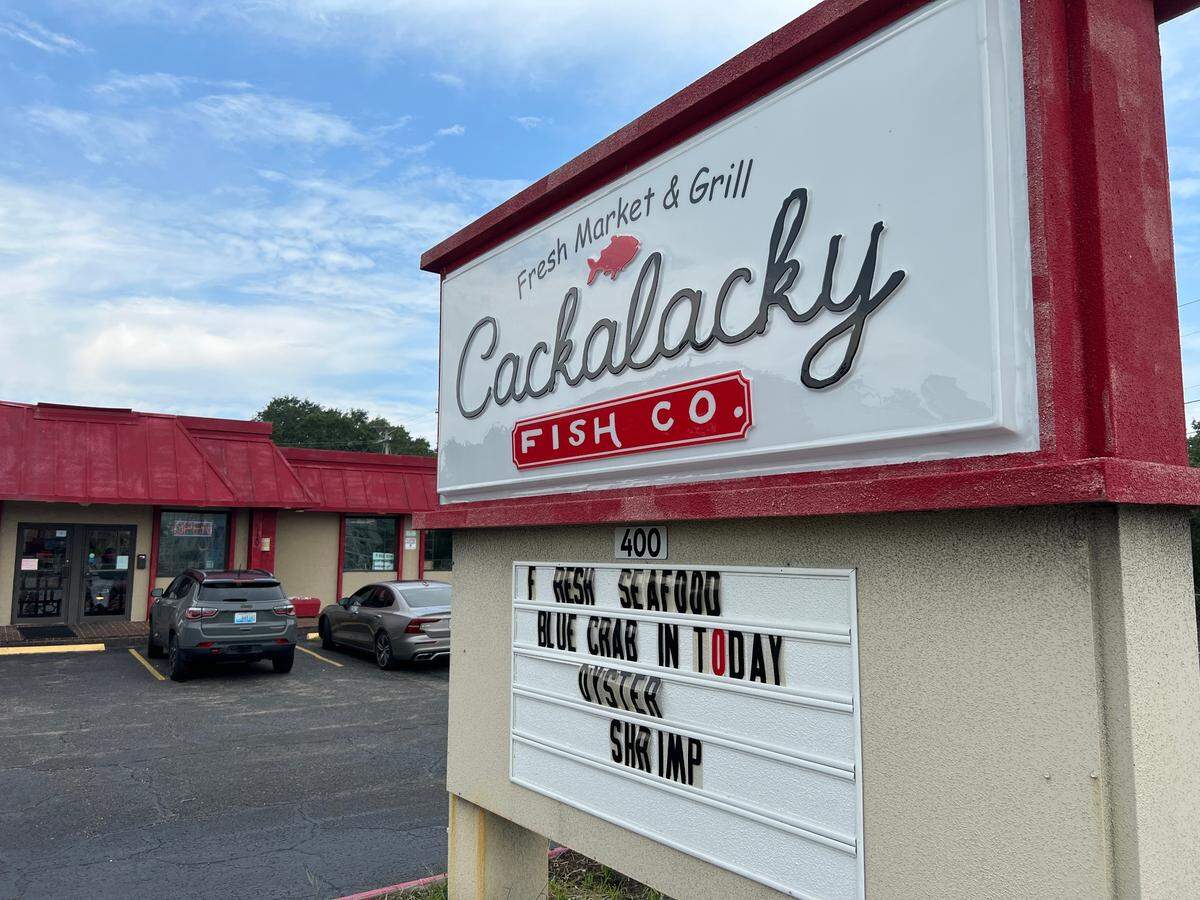 Cackalacky Fish Co., owned by William Benfield. Wither’s Swash, Myrtle Beach, S.C. Aug. 24, 2022.