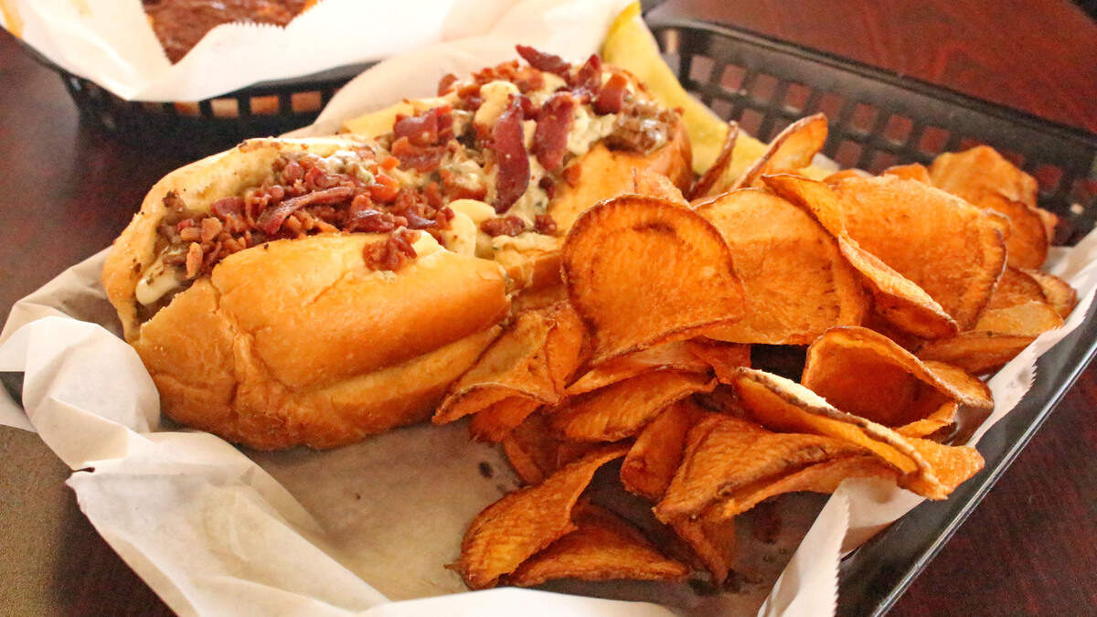 An offering at the Cheesesteak Factory in Surfside Beach.