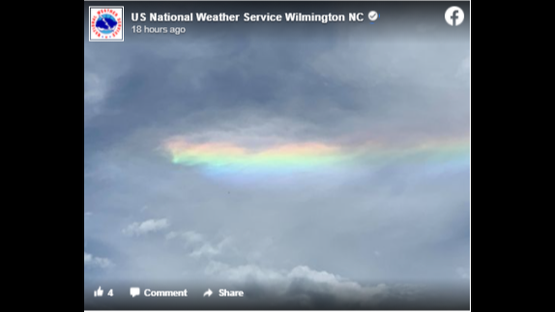 This is known as a circumhorizontal arc or “fire cloud,” and they are very unusual to see, NASA says.