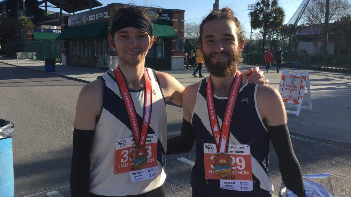 Twin brother vs. twin brother: How the Myrtle Beach half marathon was won