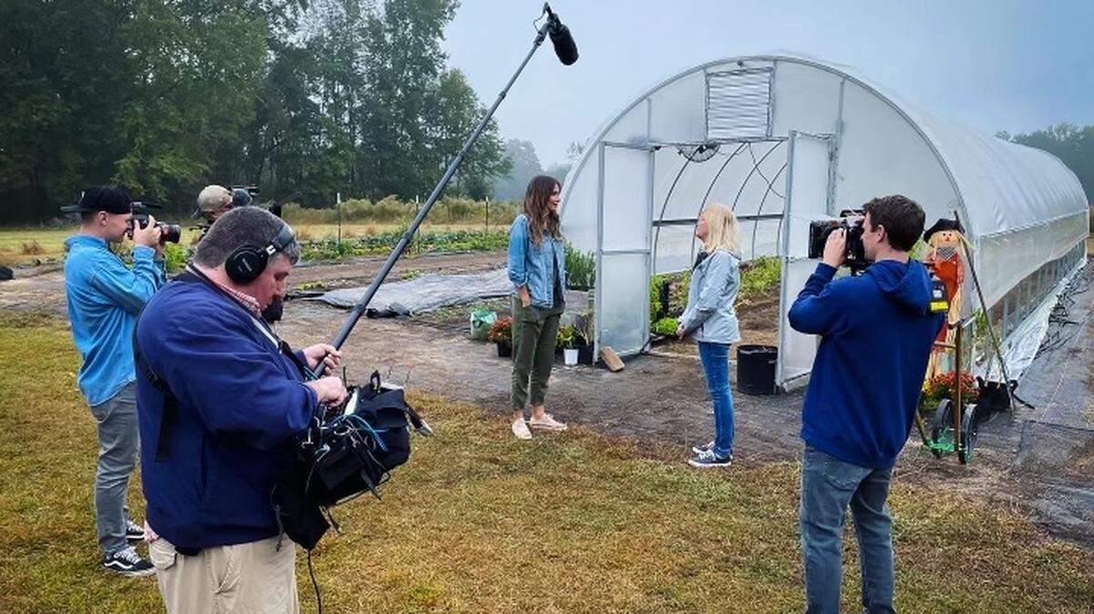 Production crews were on the scene of a Conway farm filming an upcoming episode of “Moveable Feast with relish,” as apart of the series’ 9th season. It’s not yet clear when the episode will air. October 24, 2022.