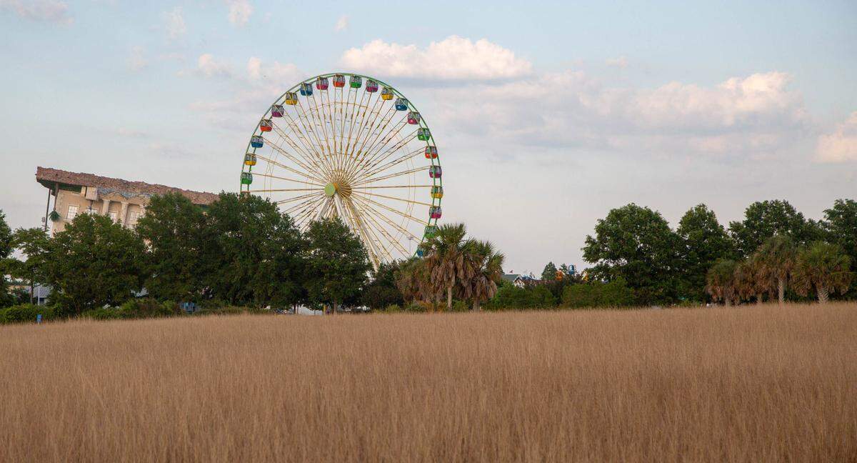 The empty lot where the Palace Theatre resided in Myrtle Beach from July 4, 1995 to April 25, 2017.