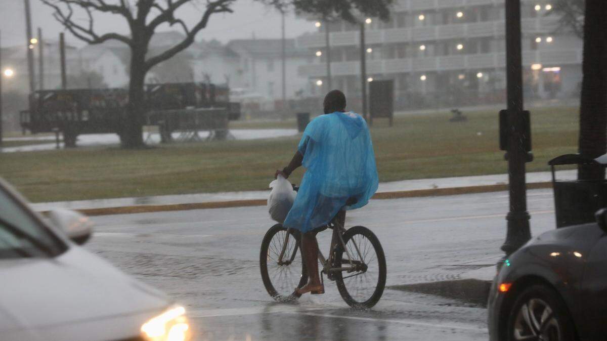 Rain bands passed over downtown Myrtle Beach on Wednesday, Aug. 30 as Tropical Storm Idalia approached the Grand Strand.