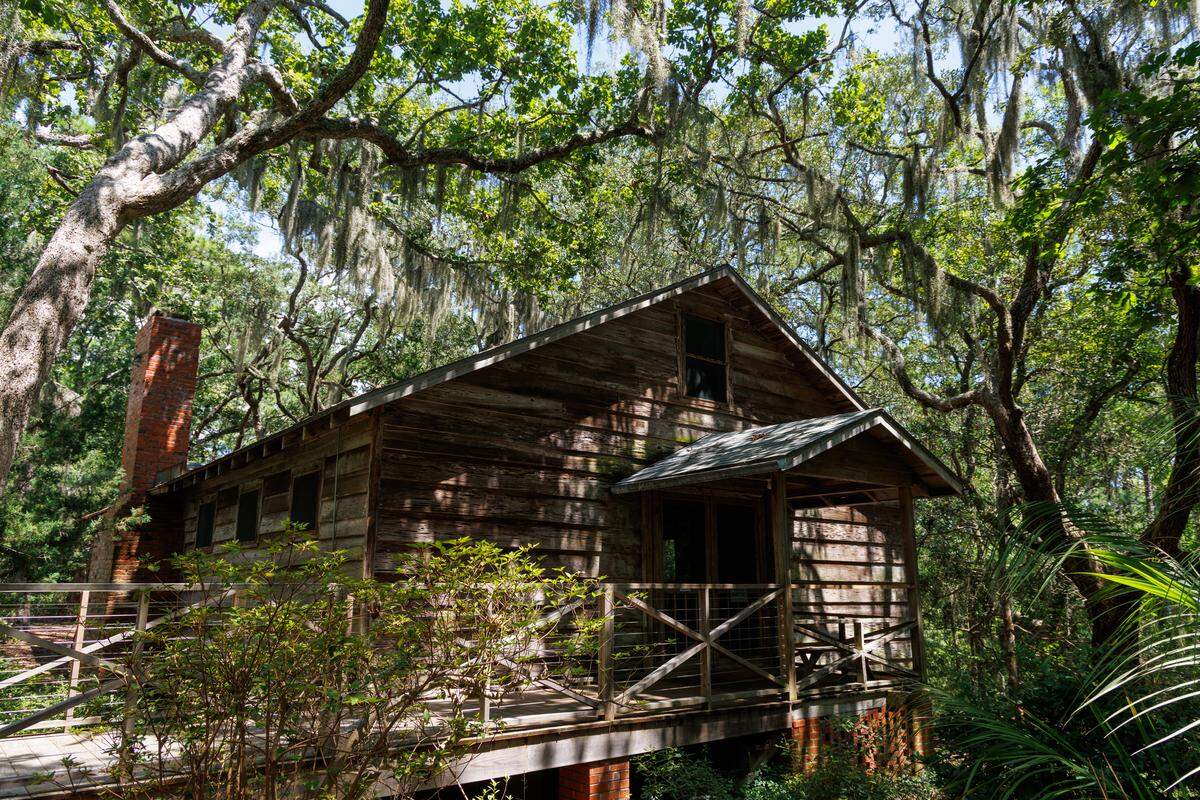 The barn is considered one of the sacred buildings at The Meher Spiritual Center. The building, originally brought from Conway by Elizabeth Chapin Patterson, and reassembled at the center, is where Meher Baba met with followers and continues to be used as a worship site. Aug. 13, 2025.